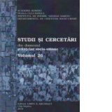 STUDII SI CERCETARI din domeniul stiintelor socio-umane. Volumele 26 si 27