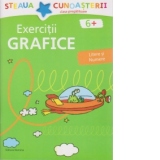 Exercitii grafice pentru clasa pregatitoare - LITERE SI NUMERE (verde)