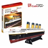 Mini vasul Titanic - Puzzle 3D - 30 de piese