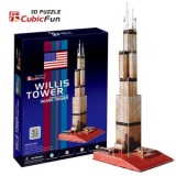 Turnul Sears SUA - Puzzle 3D - 51 de piese