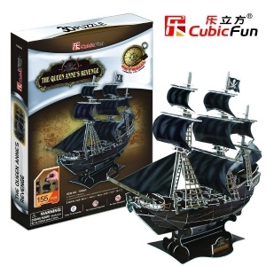 Corabia The Queen Anne's Revenge - Puzzle 3D - 155 de piese