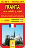 Franta. Harta turistica si rutiera