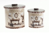 Cutie rotunda Chocolat mica