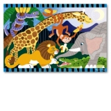 Puzzle de podea Safari Social Melissa and Doug