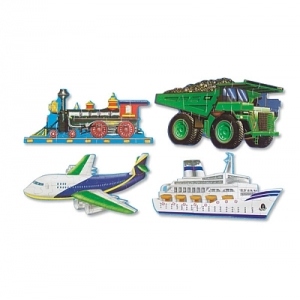 Puzzle de podea Mijloace de transport Melissa and Doug