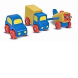 Set vehicule din lemn Melissa and Doug