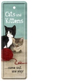 Semn de carte metalic Cats and Kittens