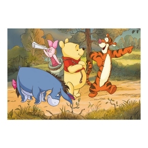 Puzzle - Ursuletul Winnie in drumetie (24 piese)