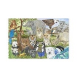 Puzzle de podea Animale protejate  Melissa and Doug