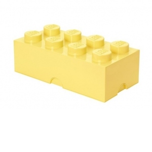 Cutie depozitare LEGO 2x4 galben deschis (40041741)