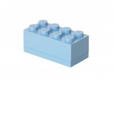 Mini cutie depozitare LEGO 2x4 albastru deschis (40121736)