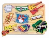 Melissa&Doug - Puzzle sonor Instrumente muzicale natur