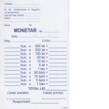 Monetar A6, autocopiativa, 2 ex, 100 set/carnet