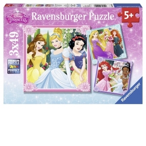 Puzzle Printese Disney, 3x49 piese