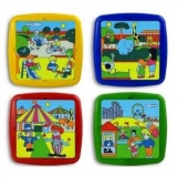 Set de 4 puzzle Timpul liber Miniland