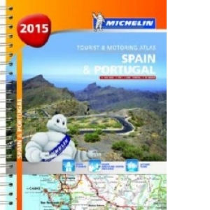 Spain and Portugal 2015 A4 Spiral Atlas