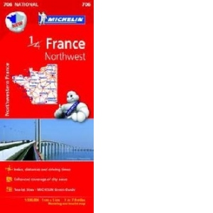 Northwestern France National Map 706