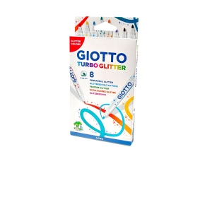 Vezi detalii pentru Carioca Giotto Turbo Glitter 8 bucati/set