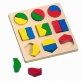 Puzzle cu Forme Geometrice Bino