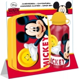 Set cutie si recipient apa Mickey