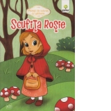 Povesti de colorat cu sabloane - Scufita rosie