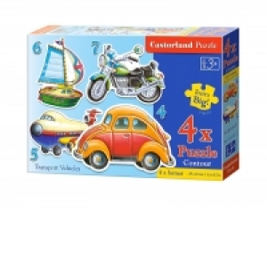 Puzzle 4 in 1 Vehicule de transport 4232