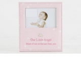 Rama foto roz Little Angel 10x15 cm