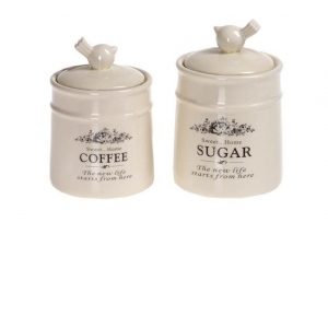 Set portelan zahar / cafea Sweet Home