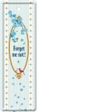 Semn de carte metalic Forget Me Not