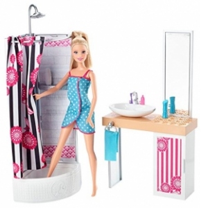 Papusa Barbie - Bathroom Doll - CFB61