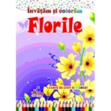 Invatam si coloram Florile - Carte de citit si colorat