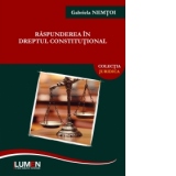 Raspunderea in dreptul constitutional