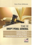 Teme de Drept Penal General - Volumul 1