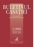 Buletinul Casatiei nr. 1/2016