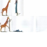 Felicitare pliata - Cadou pentru girafa
