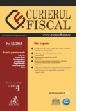 Curierul Fiscal Nr. 12/2015