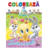 Coloreaza cu Baby Looney Tunes. Dulciuri si jucarii!