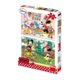 Puzzle 2 in 1 - Minnie cea harnica (66 piese)