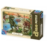 Puzzle 100 piese - Scena cu dinozauri