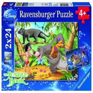 Puzzle Prietenii Lui Mowgli, 2X24 Piese