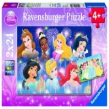 Puzzle Printesele Disney, 2x24 piese