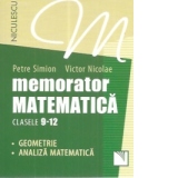 Memorator matematica clasele 9-12. Geometrie. Analiza matematica