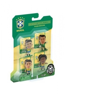 Figurine Soccerstarz Brazil 4 Figurine Julio Cesar Dante Oscar And Neymar 2014