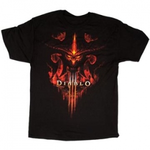 Tricou Diablo 3 Burning Black Marimea S