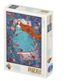 Puzzle 1000 piese Andrea Kurti - Sleeping Beauty / Frumoasa adormita