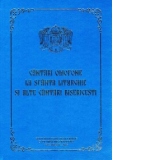 Cantari omofone la Sfanta Liturghie si alte cantari bisericesti (notatie liniara)