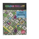 Carte antistres de colorat Vivid Geometry, A4 64 pag