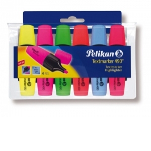 TEXTMARKER 490 SET6 CULORI, BLISTER