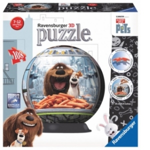 PUZZLE 3D VIATA SECRETA A ANIMALELOR, 108 PIESE