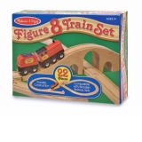 Tren lemn si Circuit 8 Melissa and Doug